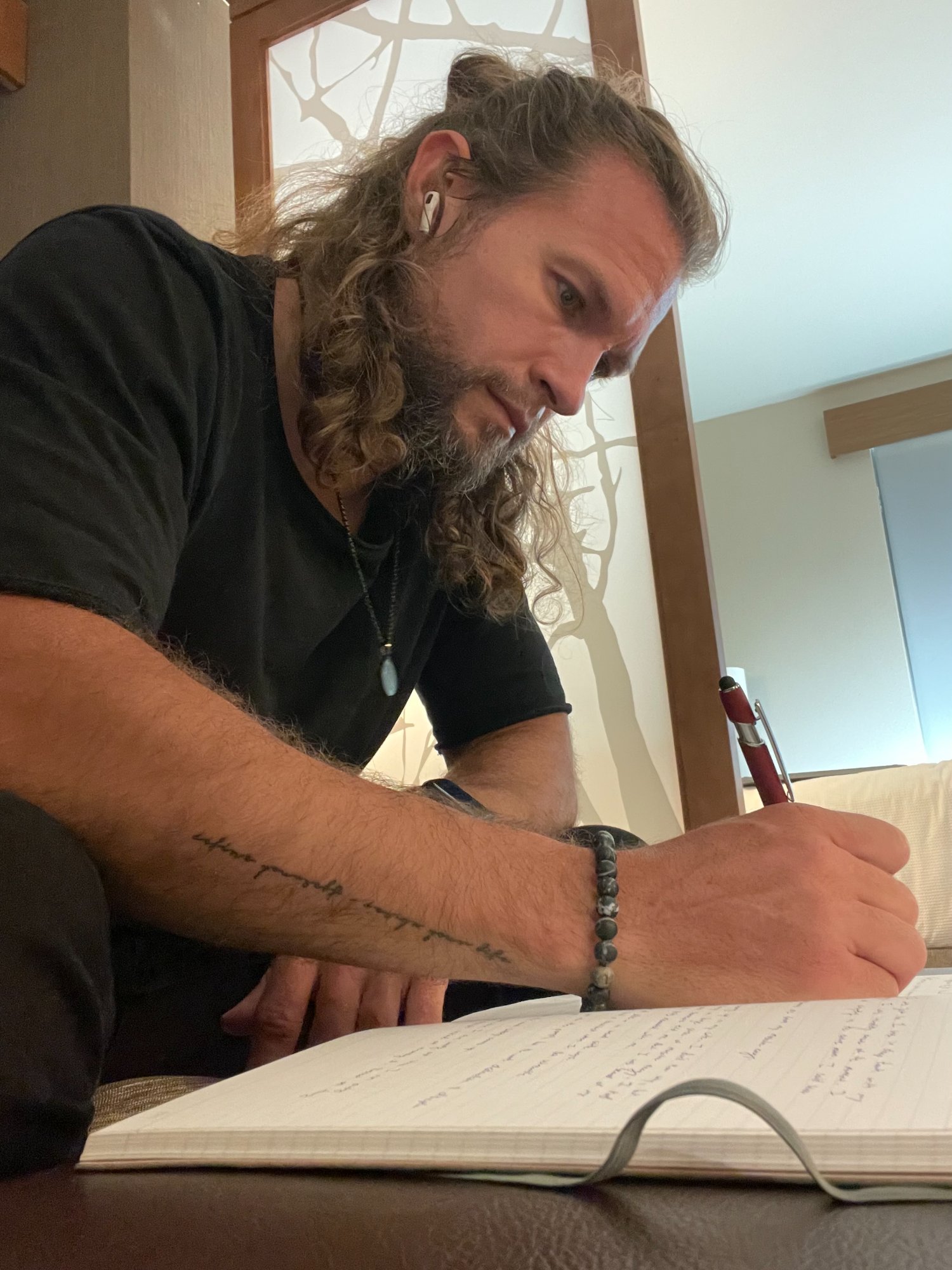 Tyler Maynard journaling